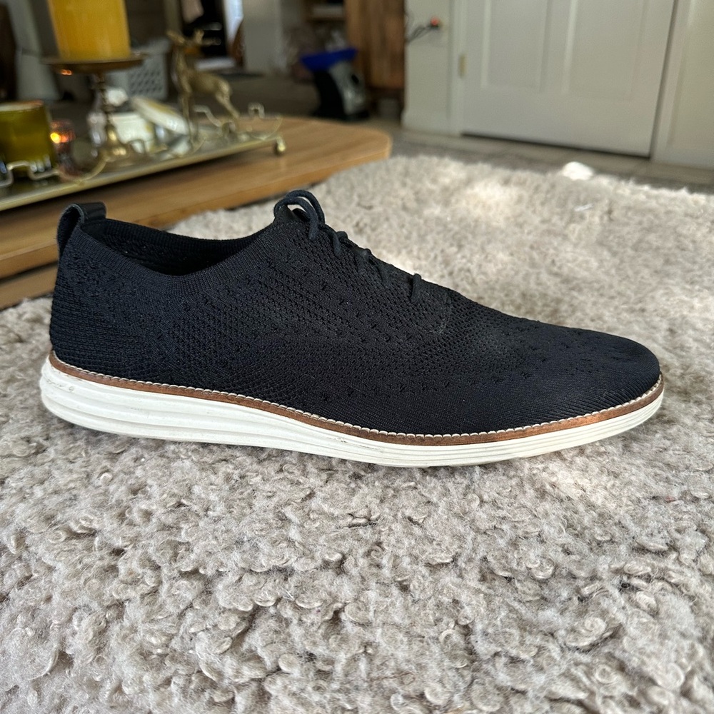Cole Haan Grand OS Men's Black Knit Sneakers. Used.  Size 11.5